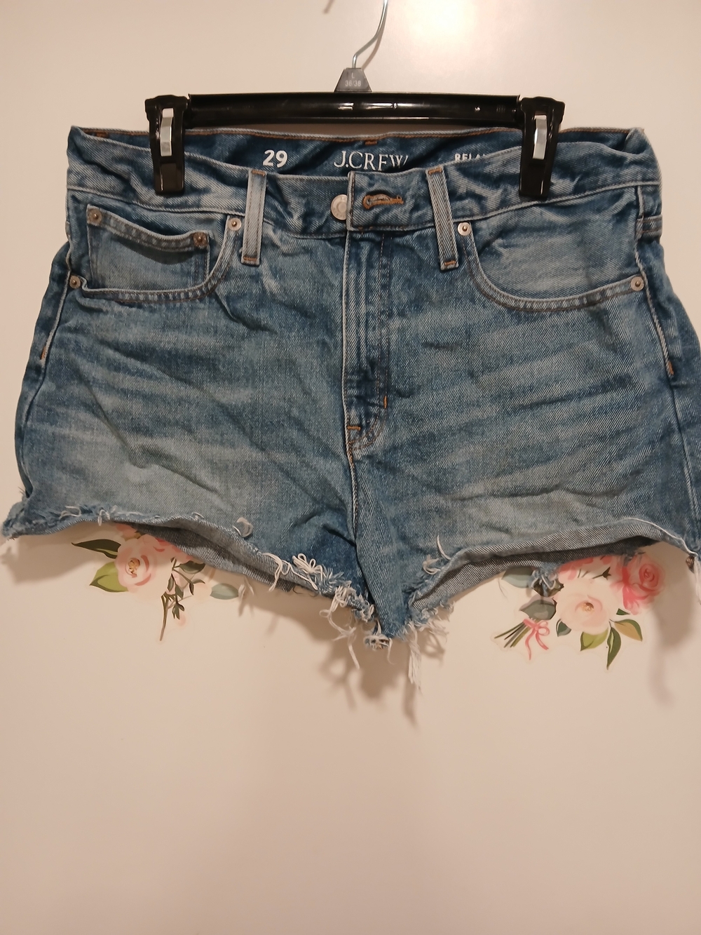 J. Crew Light Blue Distressed Denim Cutoff Shorts